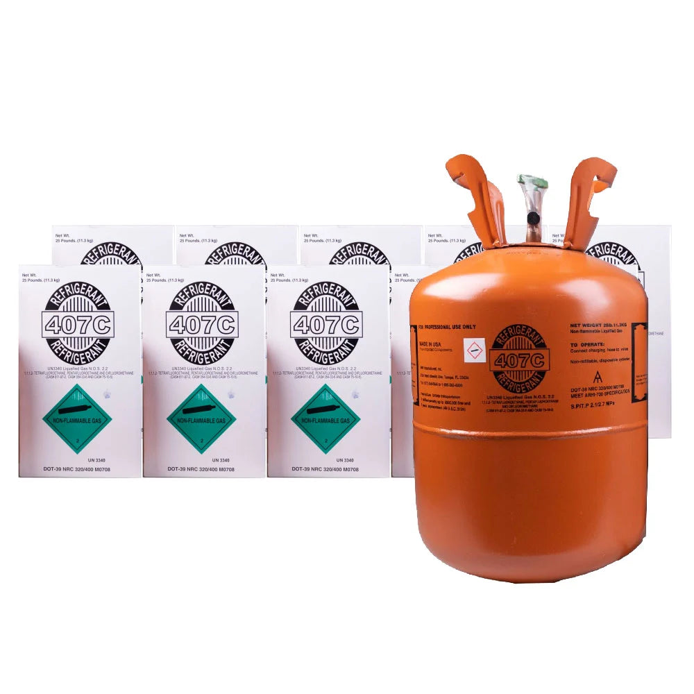 ❄️ R-407C Refrigerant – Versatile Replacement for R-22 Systems